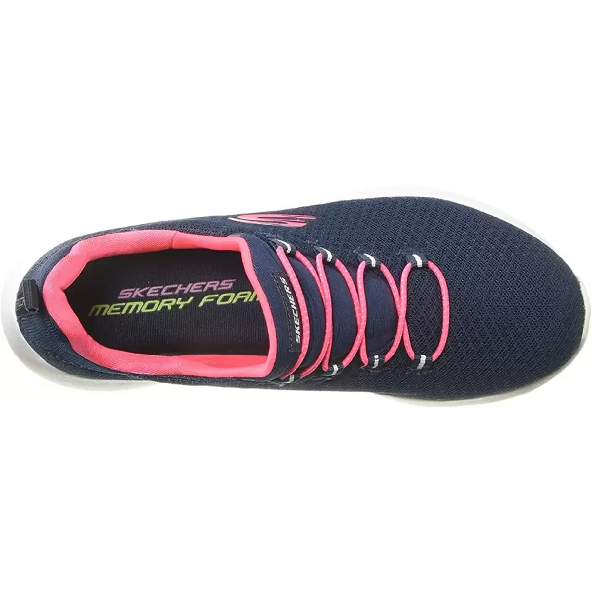 SKECHERS DYNAMIGHT Walking Shoes For Women (Navy, Pink) (12119-NVHP)
