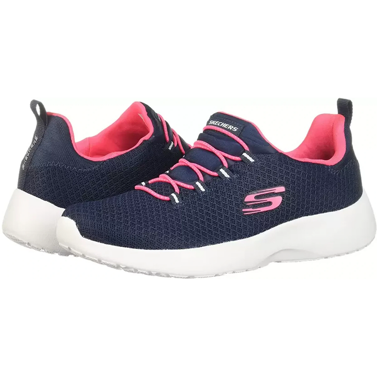 SKECHERS DYNAMIGHT Walking Shoes For Women (Navy, Pink) (12119-NVHP)