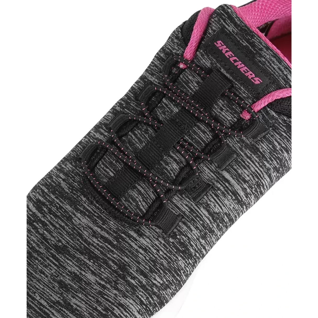 SKECHERS DYNAMIGHT 2.0- IN A FLASH Running Shoes For Women (Black, Grey) (12965-BKHP)