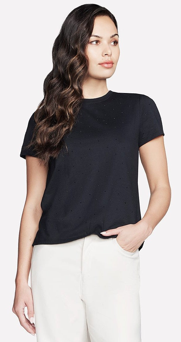 RHINESTONE TEE (TS91A-BLK)