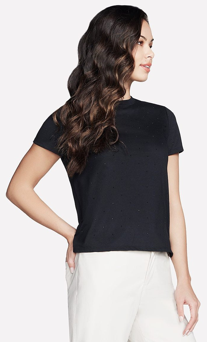RHINESTONE TEE (TS91A-BLK)
