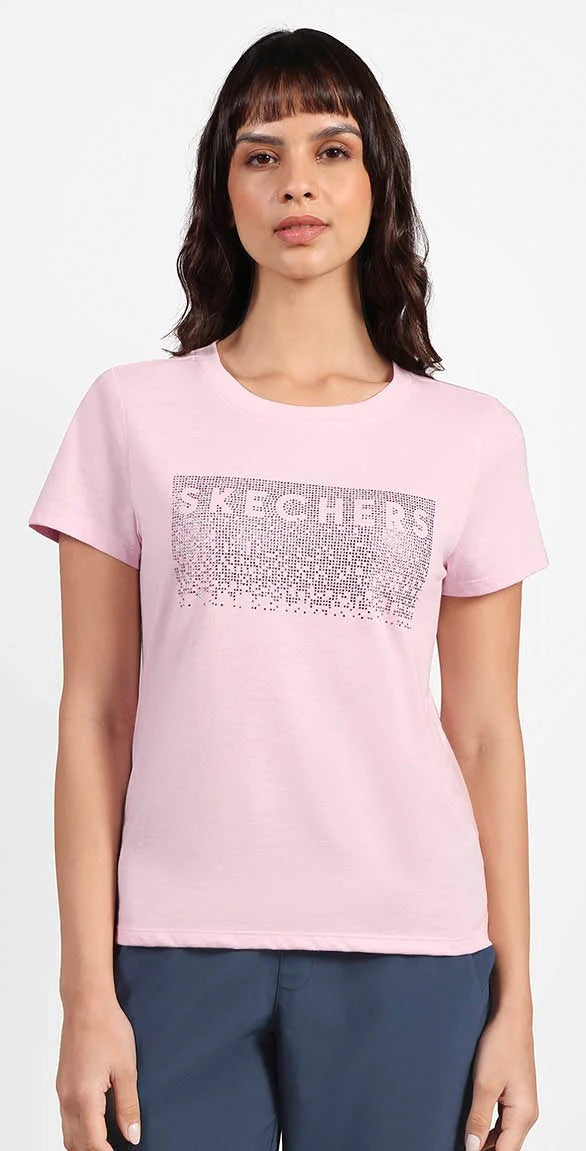 RHINESTONE CASCADE MODERN TEE (TS150A-WPK)