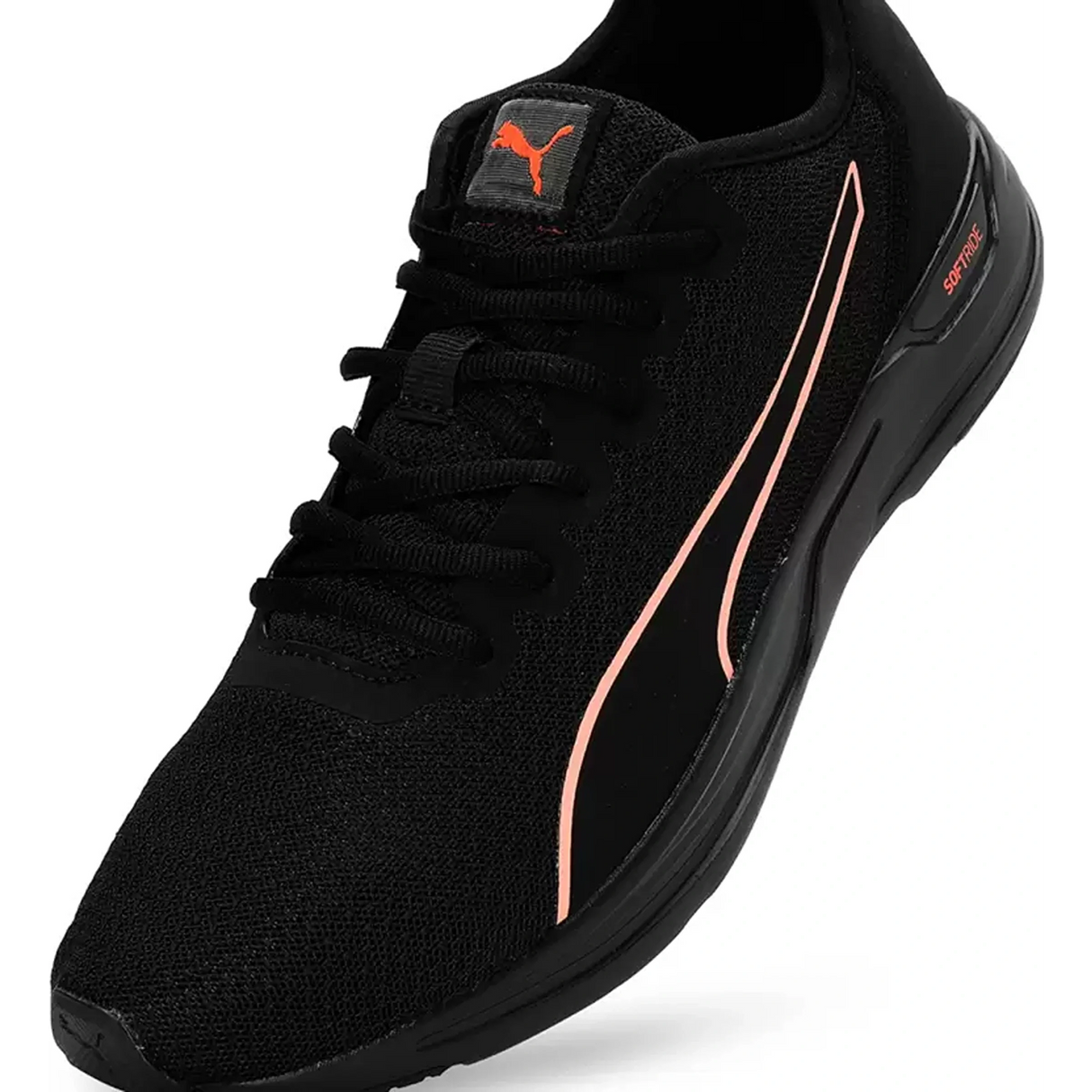 Puma Men's Accent Black-Lava Blast Running Shoe (19551502)