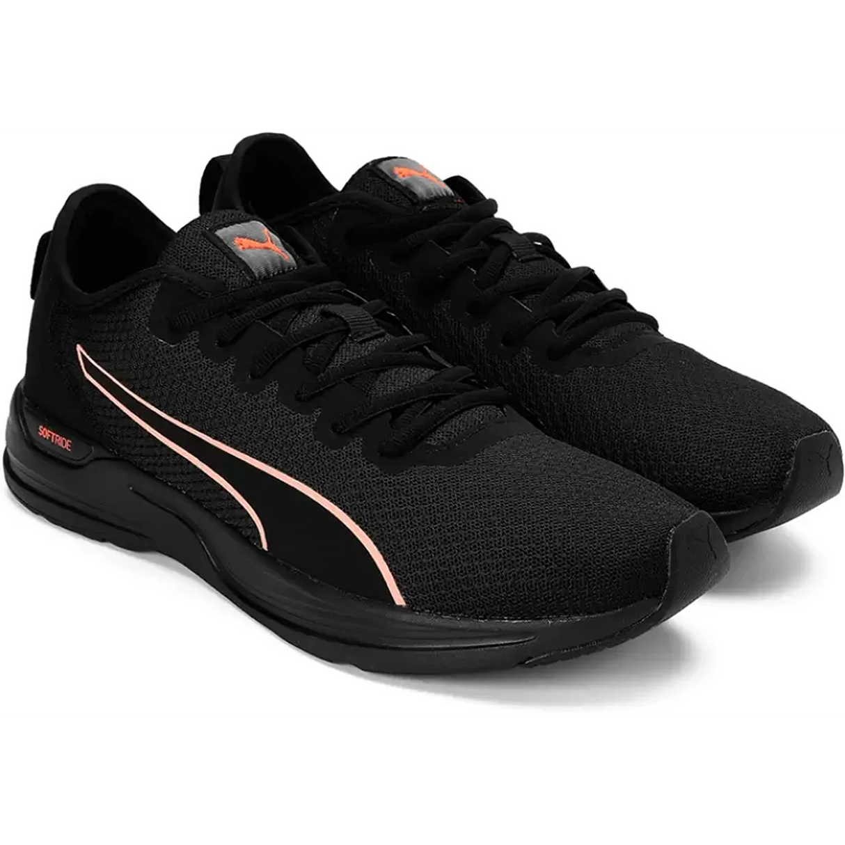 Puma Men's Accent Black-Lava Blast Running Shoe (19551502)
