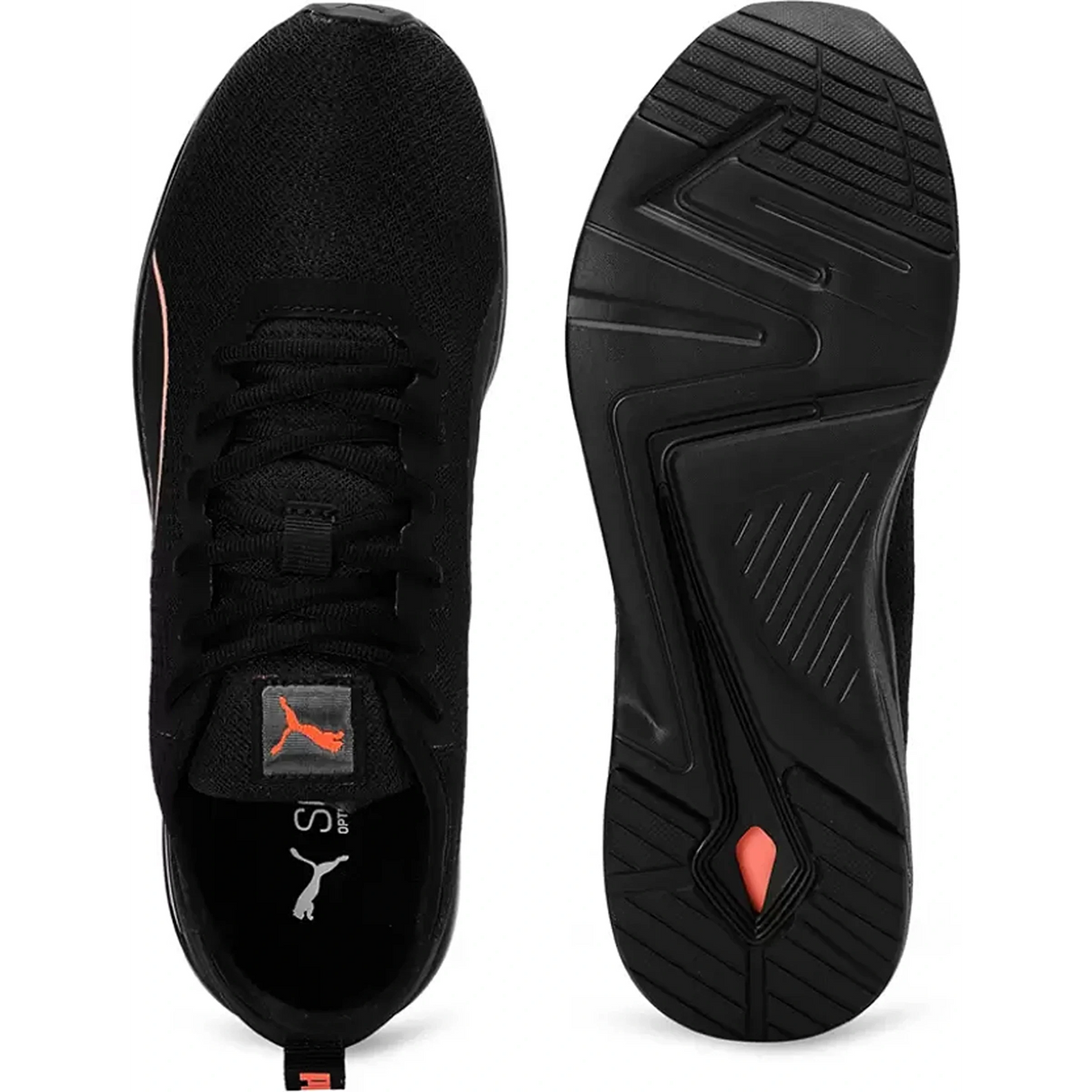 Puma Men's Accent Black-Lava Blast Running Shoe (19551502)