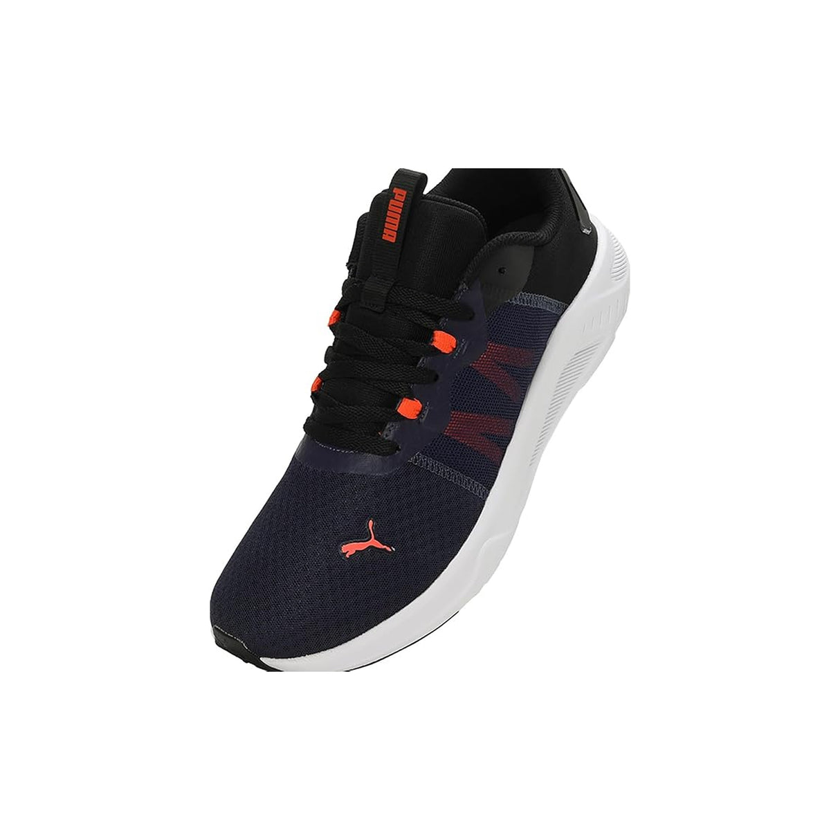 Puma Mens Calit Black-Hot Heat-Navy Running Shoe(31041903)