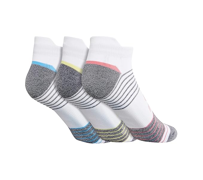 Skechers Polyester Womens S20047Id Ankle Length Socks-Medium, Assorted(S20047ID-MULT_M)
