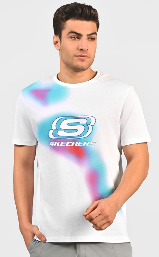 SMOKE PRINT T-SHIRT (TS0116ID-WHT)