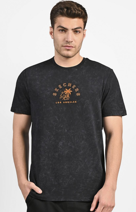 ACID WASH GRAPHIC T-SHIRT (TS0128ID-BLK)