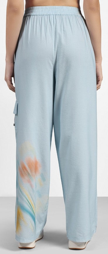 BLURRY FLORAL PRINT FLARED P (PT0041ID-WPLB)