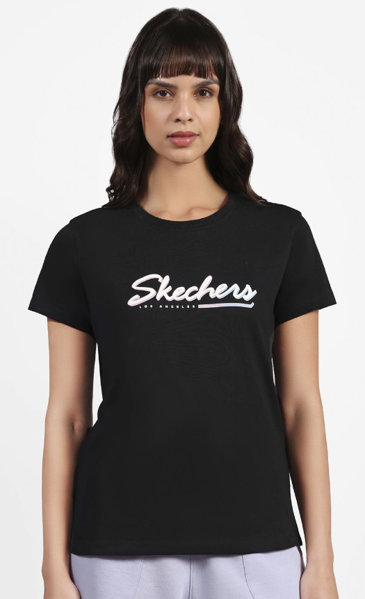 FLOWER DOODLE BRANDING TEE (TS0093ID-BLK)