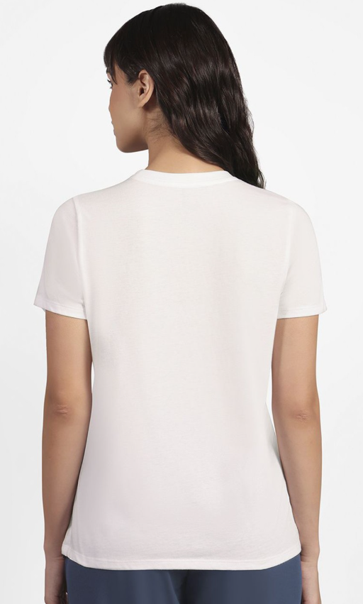 FLORAL DIAMOND CLASSIC CREW T (TS181A-WHT)