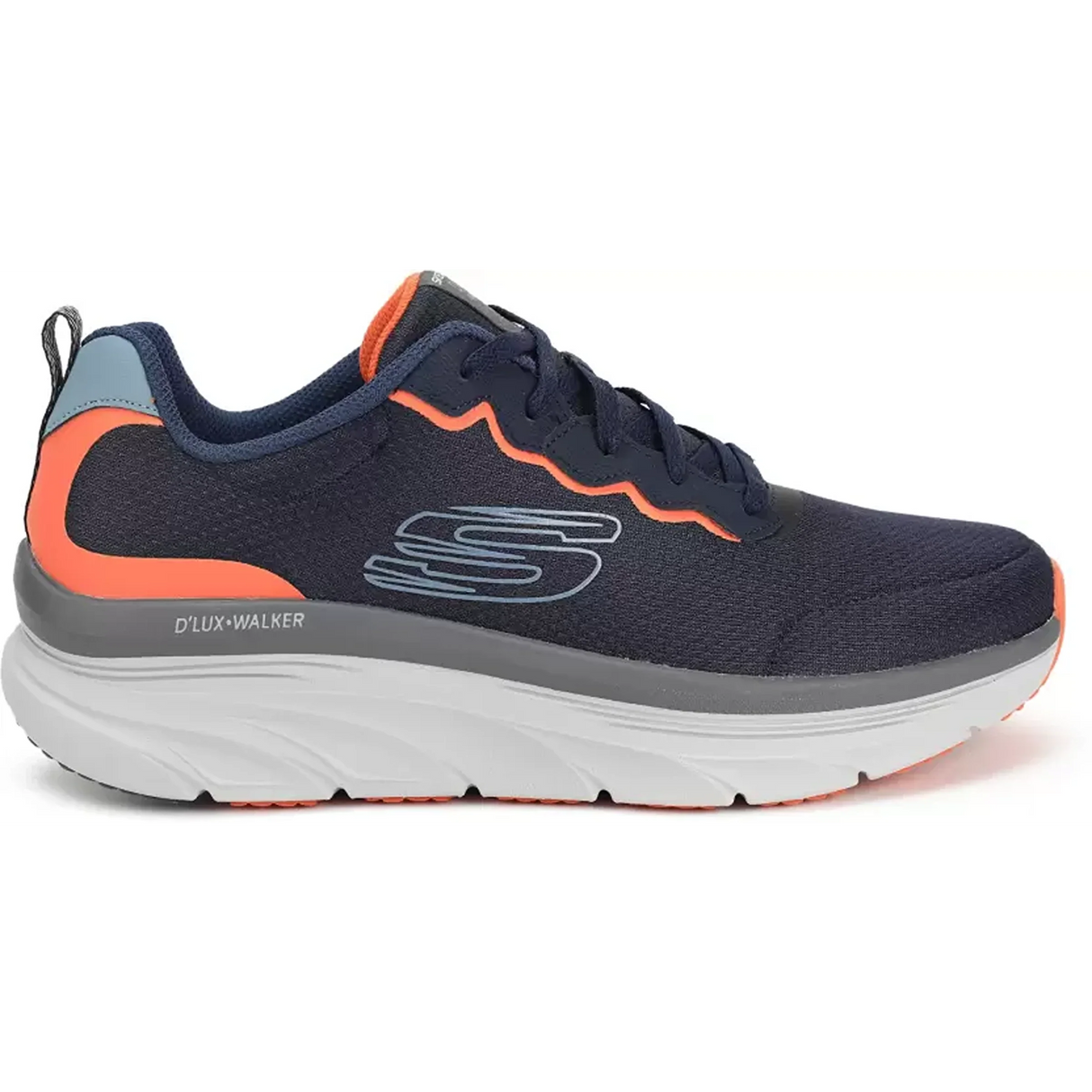 Skechers Brand Mens Dlux Walker Scrambler Sports Shoes (232264-NVOR)
