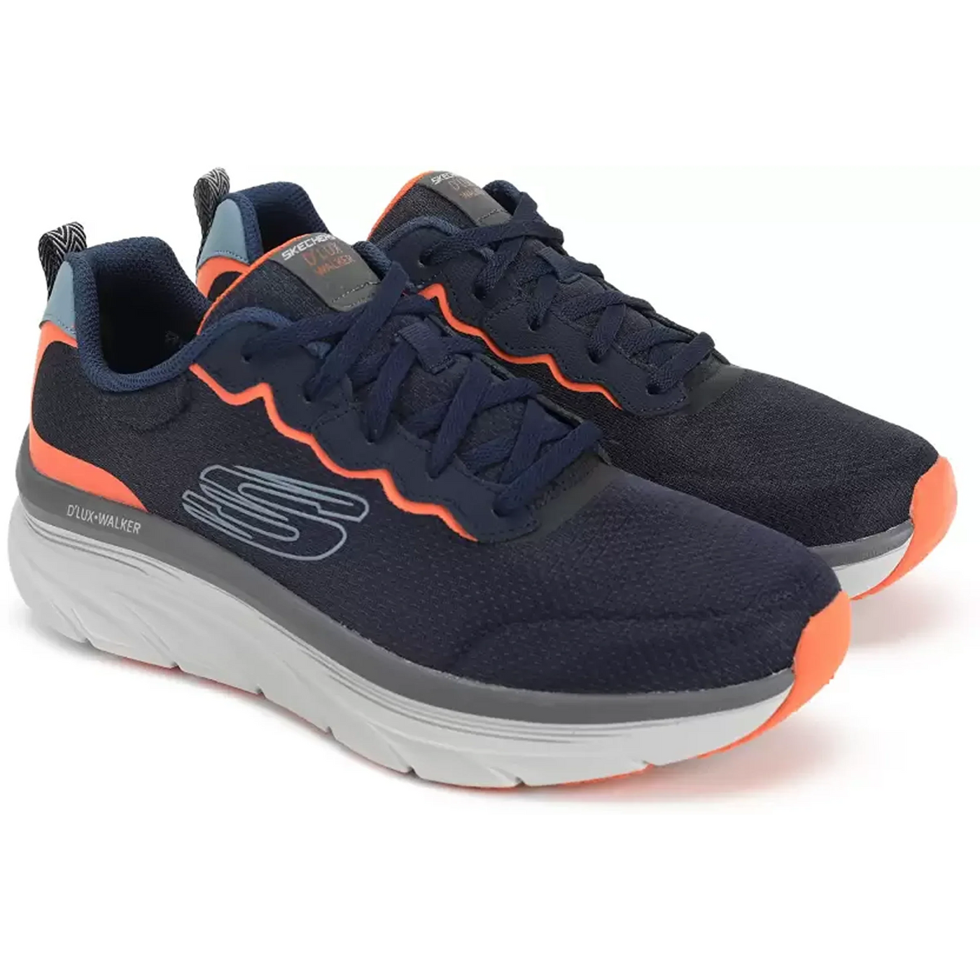 Skechers Brand Mens Dlux Walker Scrambler Sports Shoes 232264 NVOR myshoe.in