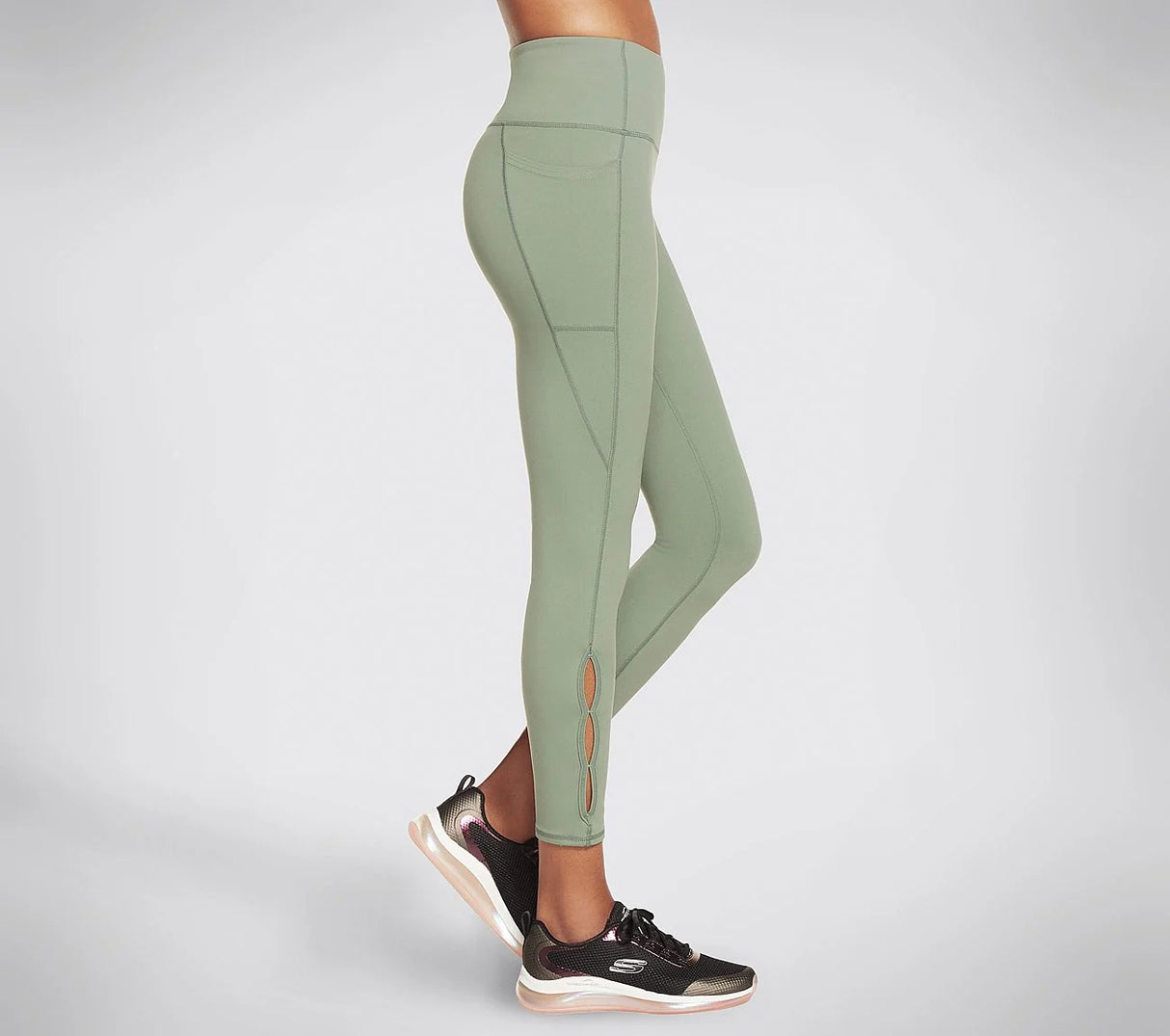 GOFLEX SLIT HW 7/8 LEGGING (W1LG150A-LTGR)
