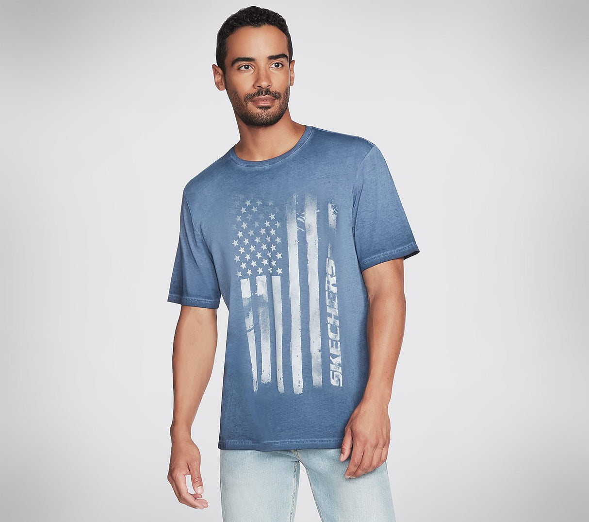 SKECH DYE FLAG TEE (M1TS301A-NVY)