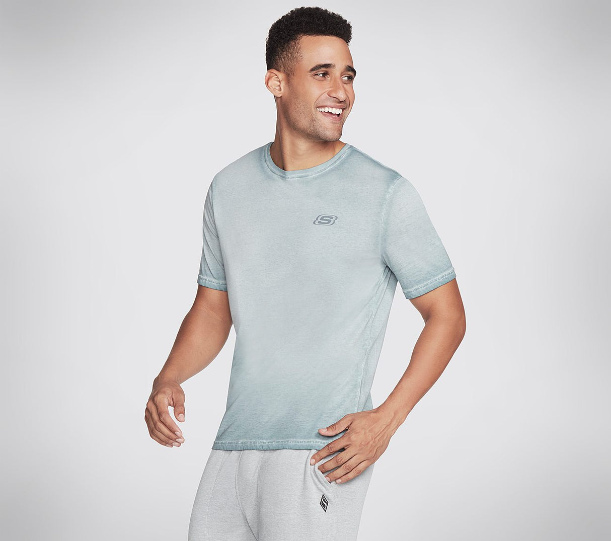 TRIPLE S WASH TEE (M1TS156A-TLBL)