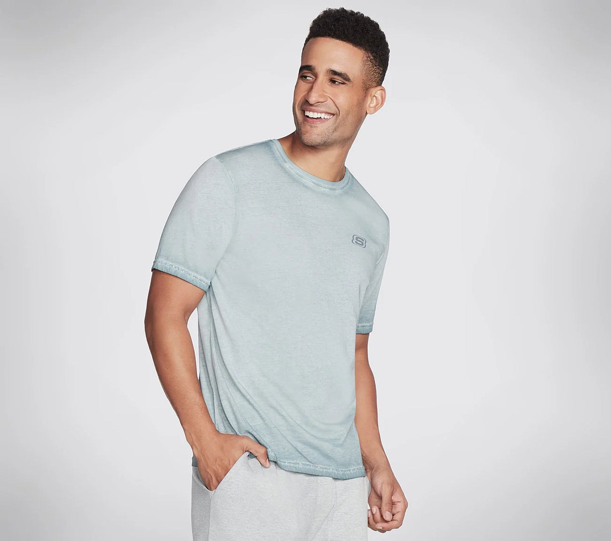 TRIPLE S WASH TEE (M1TS156A-TLBL)