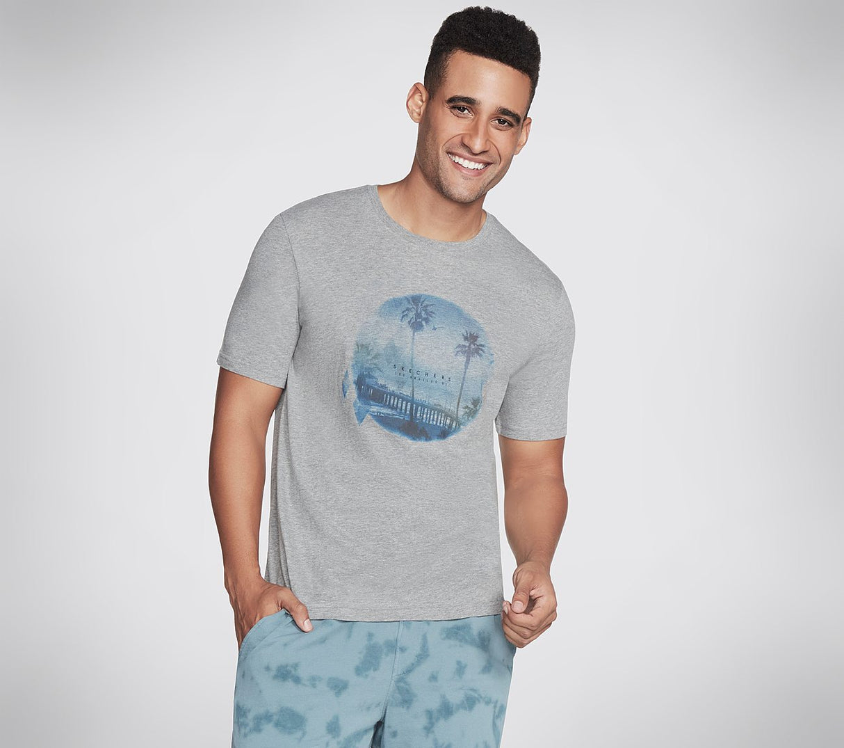 SKECHERS PIER TEE (M1TS309A-LTGY)