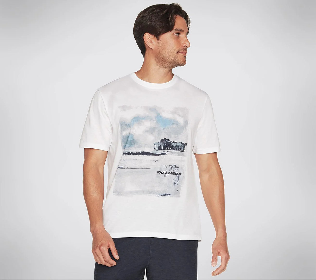 WAVE BREAK TEE (MTS371A-WHT)