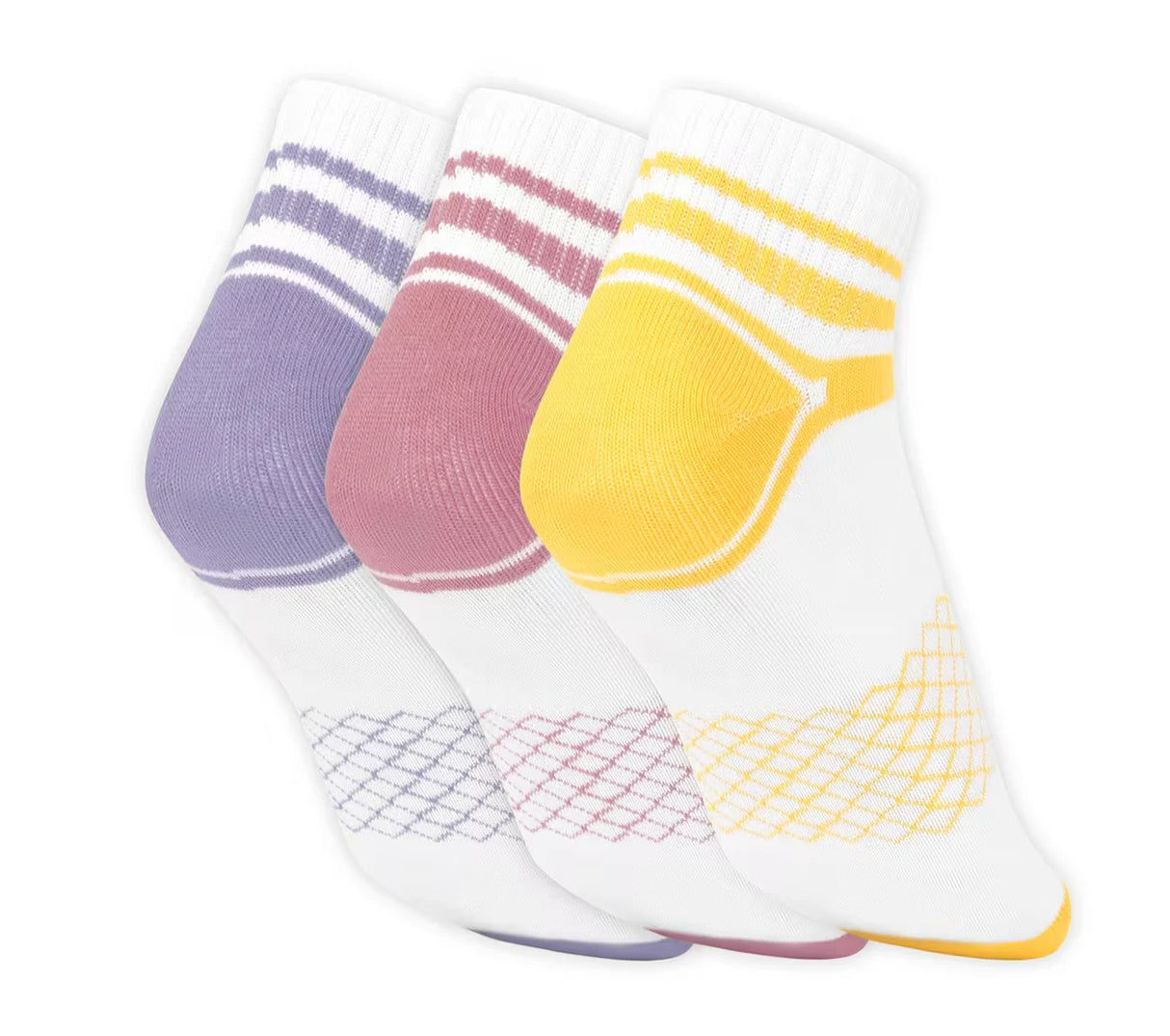 3PK WOMENS NON TERRY LOW CUT (S20063ID-MULT)
