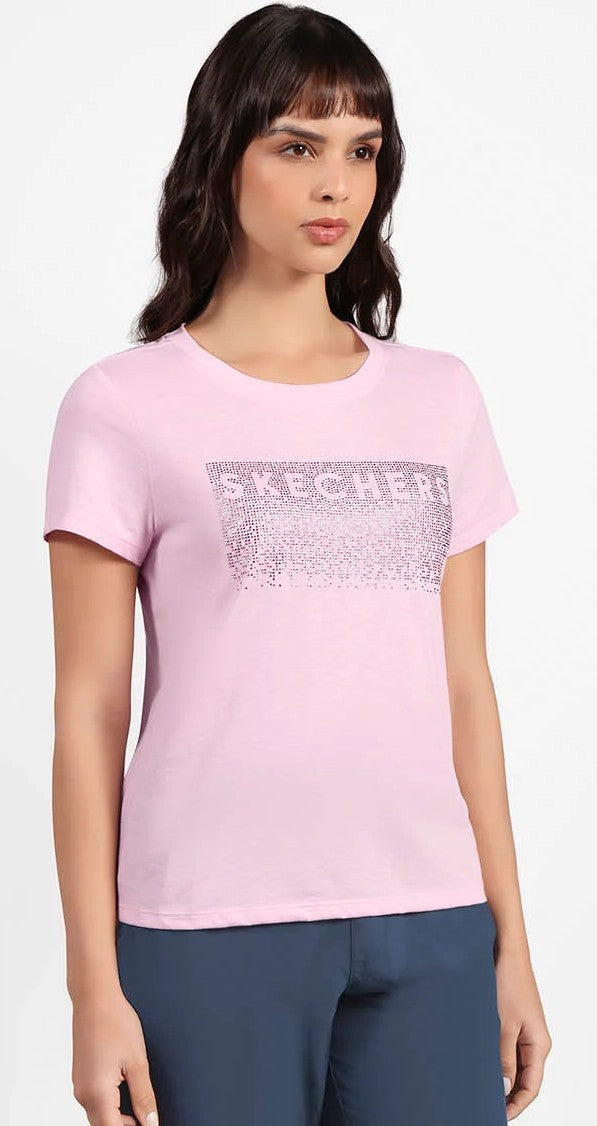 RHINESTONE CASCADE MODERN TEE (TS150A-WPK)
