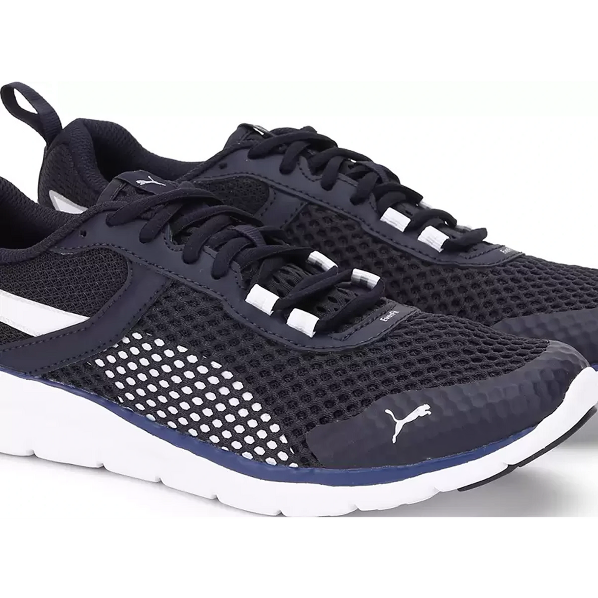 Puma Men's Flex Essential Pro Peacoat-Puma White Running Shoe (36527212)