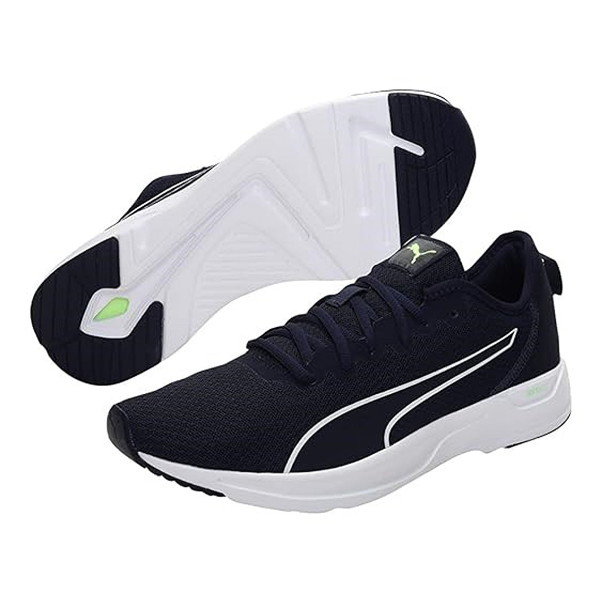 Puma Men's Accent Black-Lava Blast Running Shoe (19551507)