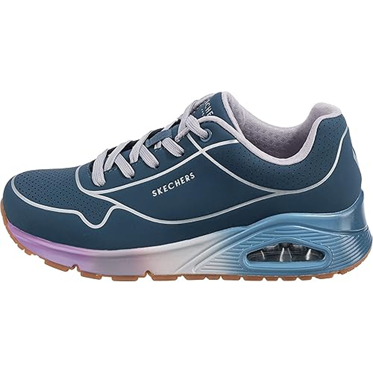 Skechers Women's Uno Cool Heels Lace Up Shoe (155181-SLT)