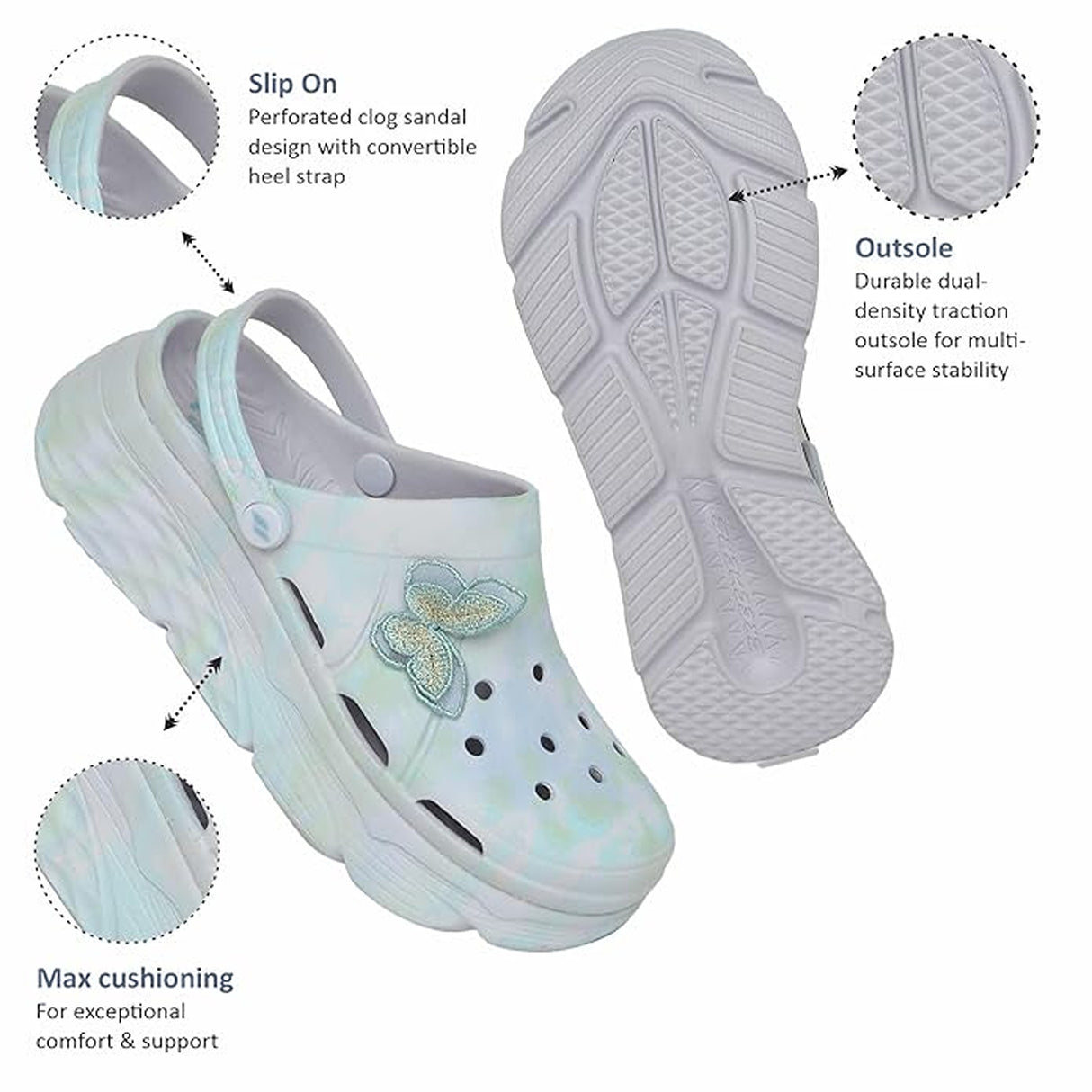 Skechers Women's Max Cushioning Clog(111351-BLMT)