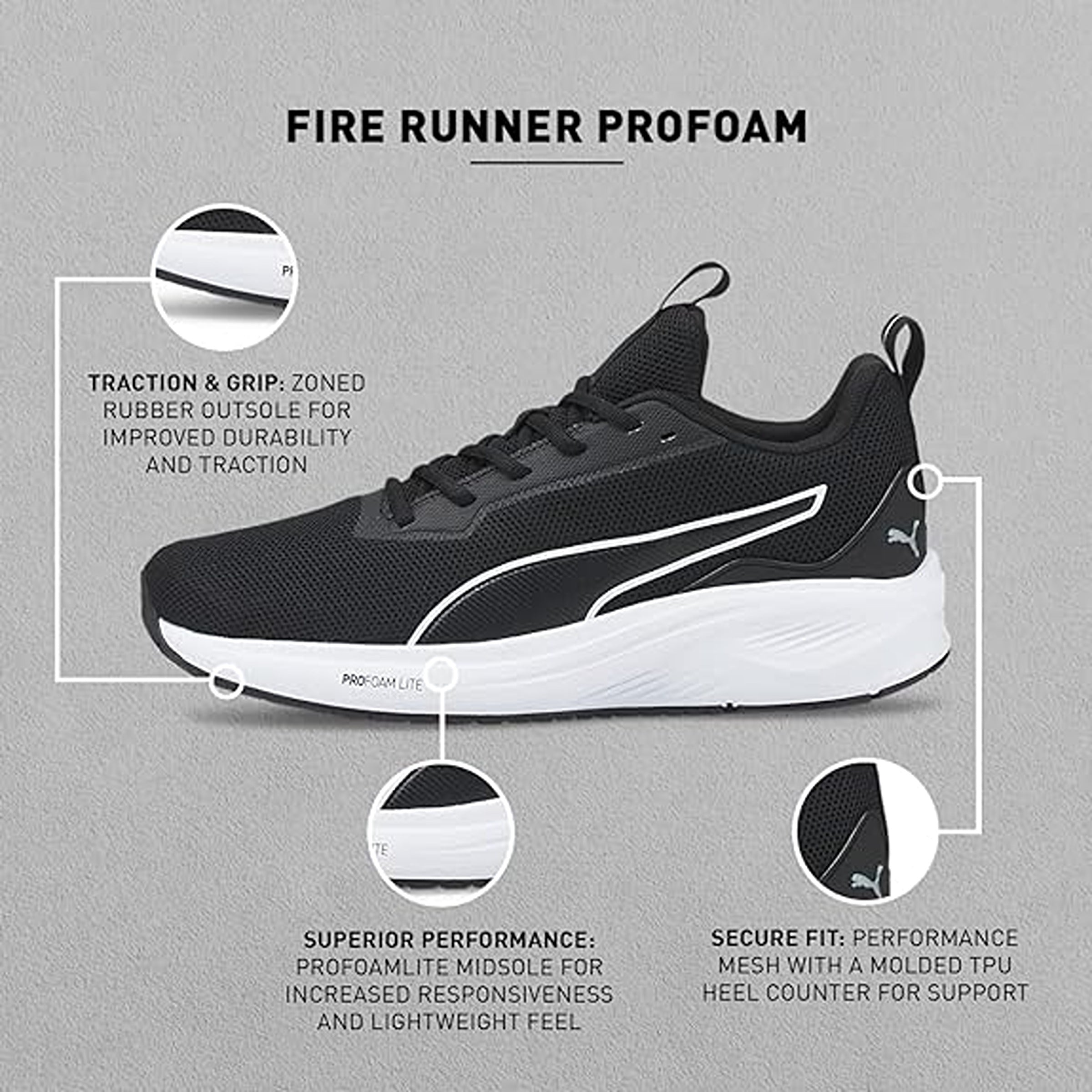 Puma Men s Fire Runner Profoam Running Shoe 37718201 myshoe.in