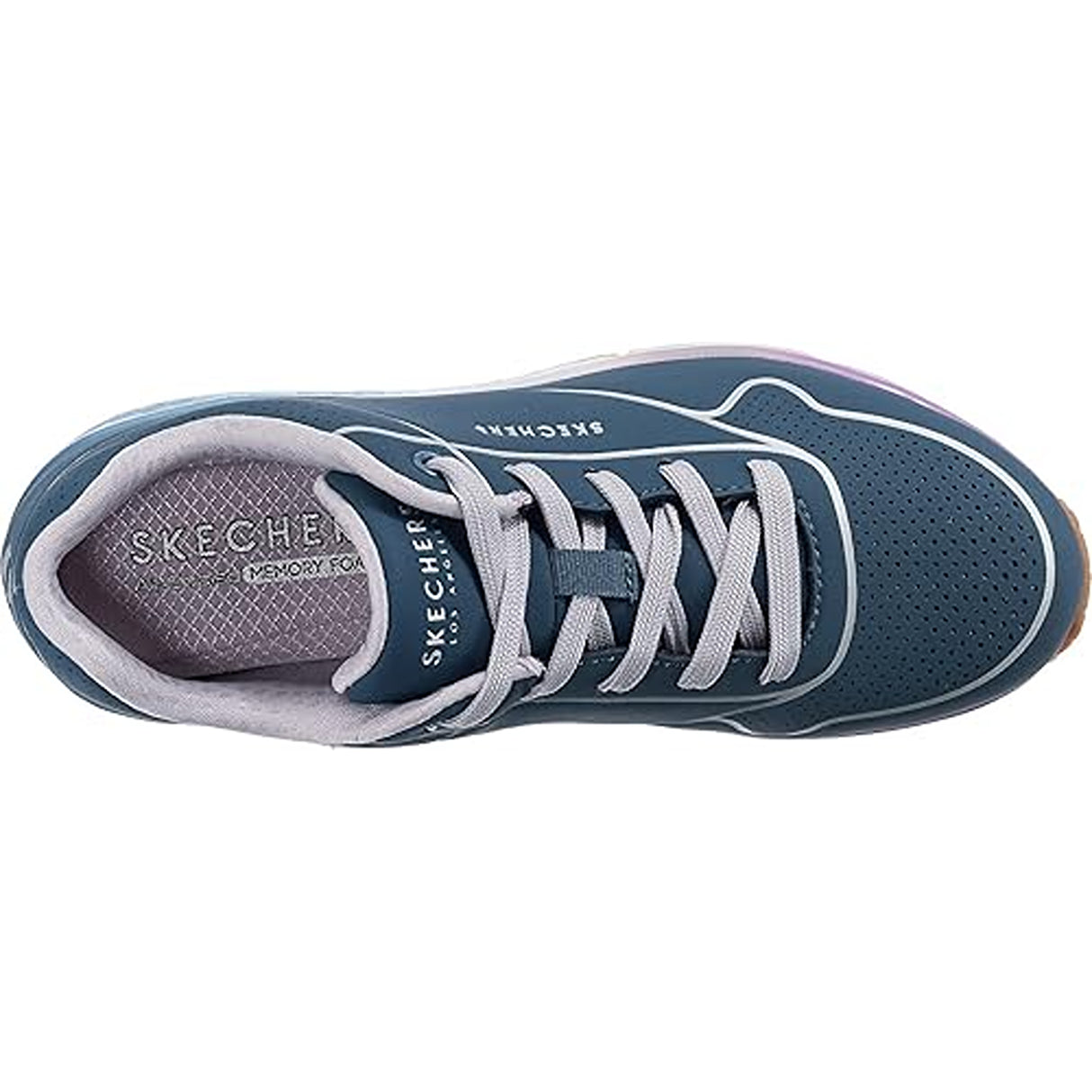 Skechers Women's Uno Cool Heels Lace Up Shoe (155181-SLT)