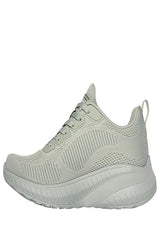 Skechers Women's BOBS SQUAD CHAOS-FACE OFF Casual Sneakers for (117209-SAGE)