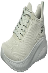 Skechers Women's BOBS SQUAD CHAOS-FACE OFF Casual Sneakers for (117209-SAGE)