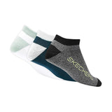 Skechers Men 3 Pack of MENS NON TERRY LOW CUT Socks Multi SOCKS(S20079ID-MULT_L)