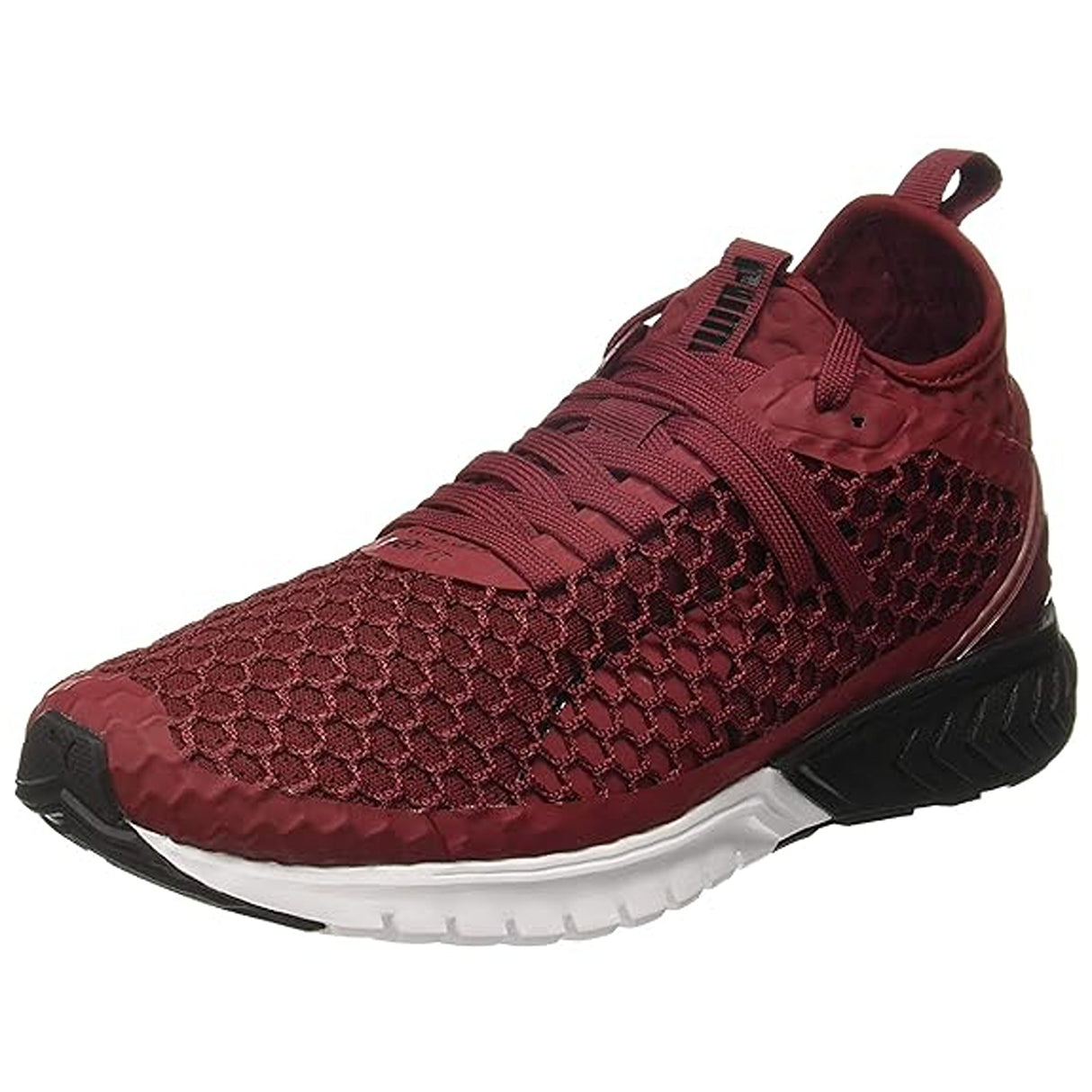 Puma Men's IGNITE Dual NETFIT Pomegranate Running Shoes For Men (19000207)