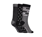 Skechers Cotton Mens S20018Id Calf Length Socks-Gybk Large, Assorted(S20018ID-GYBK_L)