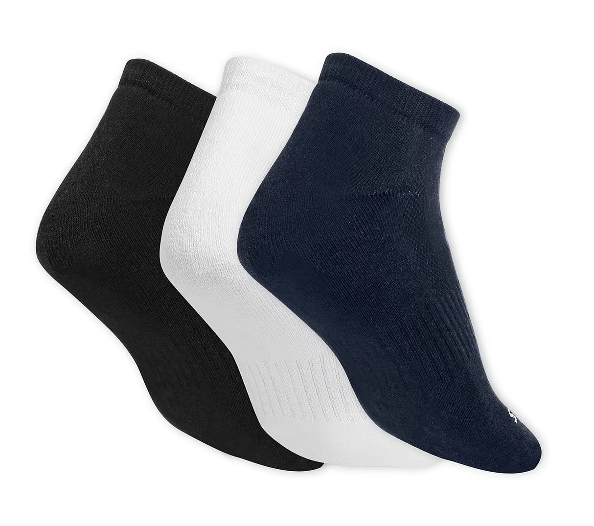 3pk Mens Half Terry Low Cut (S20069ID-WBKB)