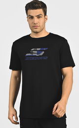 LOGO GRAPHIC PRINT T-SHIRT (TS0107ID-BLK)