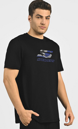 LOGO GRAPHIC PRINT T-SHIRT (TS0107ID-BLK)