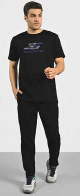 LOGO GRAPHIC PRINT T-SHIRT (TS0107ID-BLK)