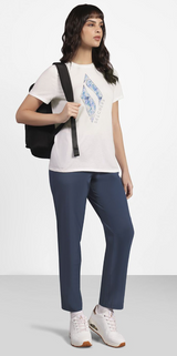 FLORAL DIAMOND CLASSIC CREW T (TS181A-WHT)