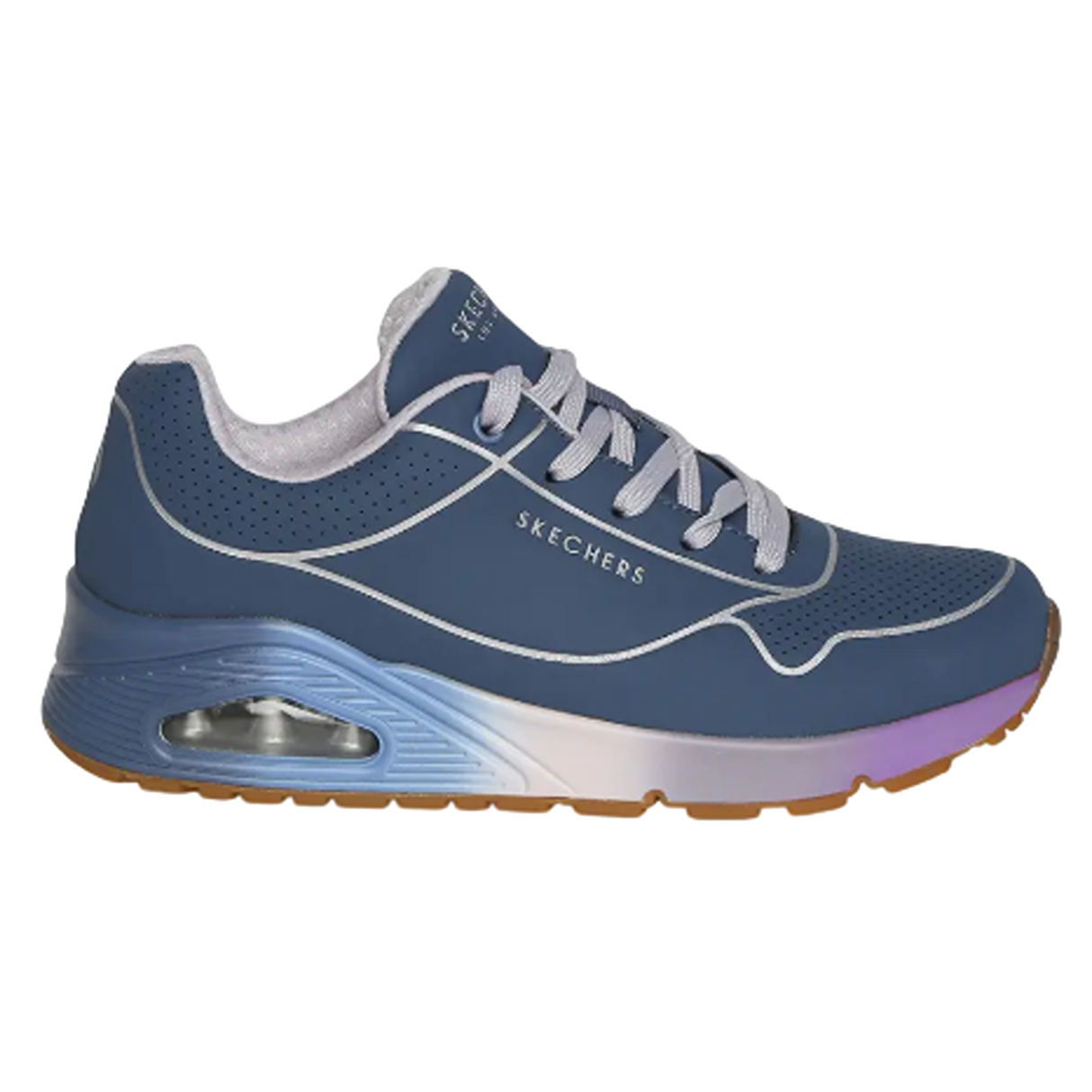Skechers Women's Uno Cool Heels Lace Up Shoe (155181-SLT)