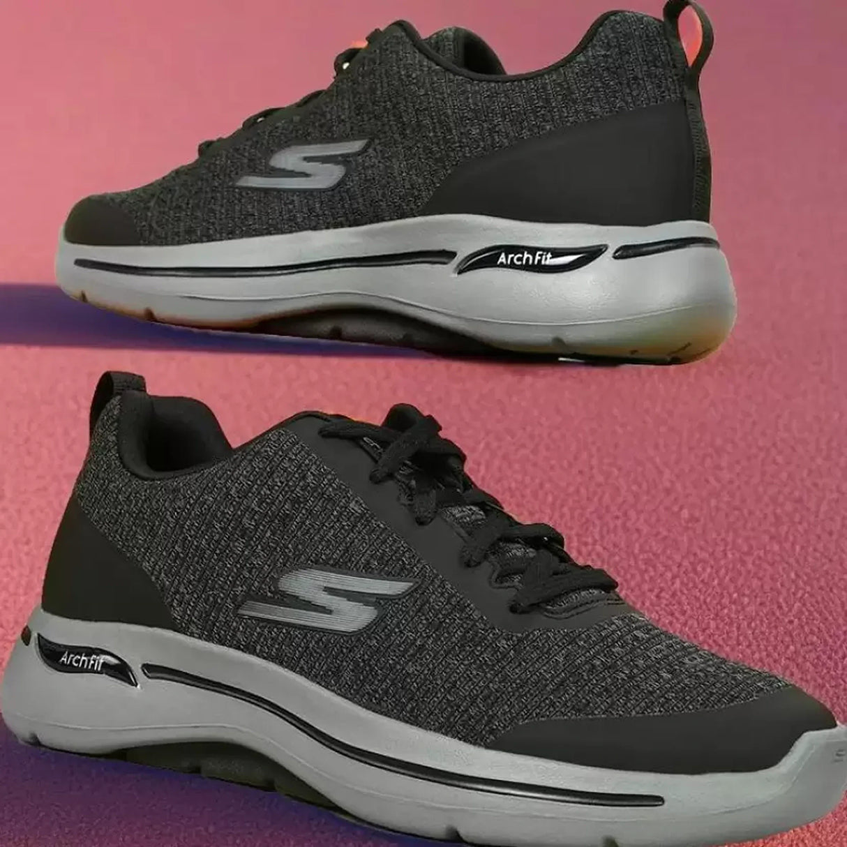 SKECHERS GO WALK ARCH FIT - O Walking Shoes For Men  (Black) (216184-BLK)